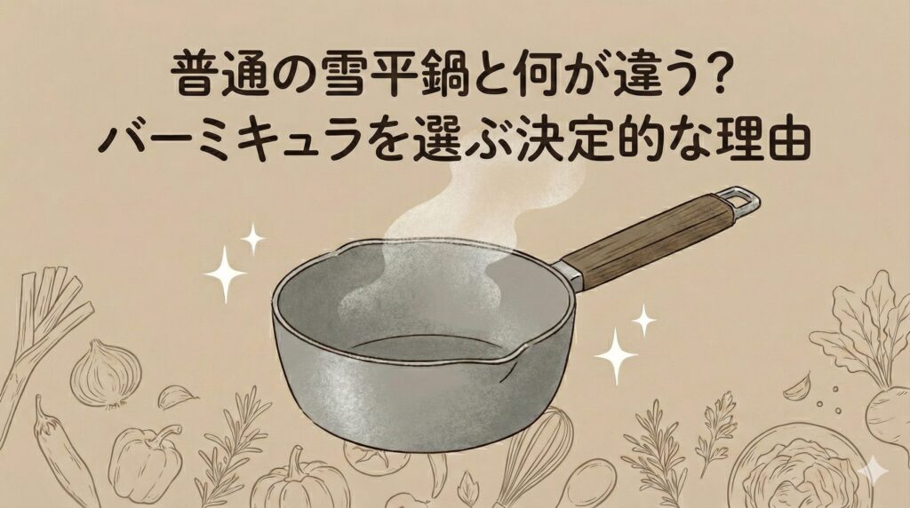 普通の雪平鍋と何が違う？バーミキュラを選ぶ決定的な理由
