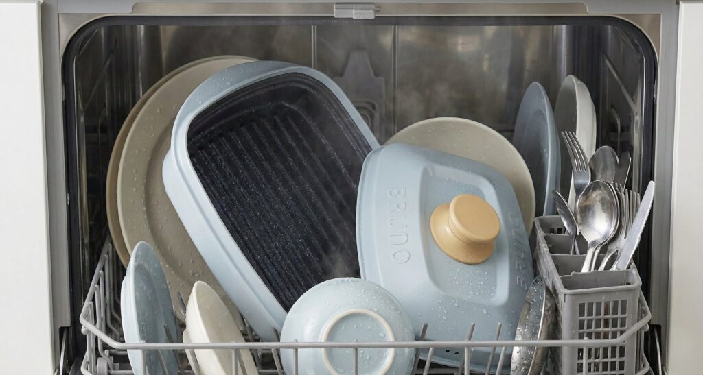 レンジメートプロスクエアバイブルーノは食洗機対応