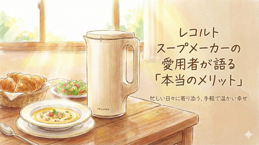 レコルトスープメーカー（自動調理ポット）の愛用者が語る「本当のメリット」